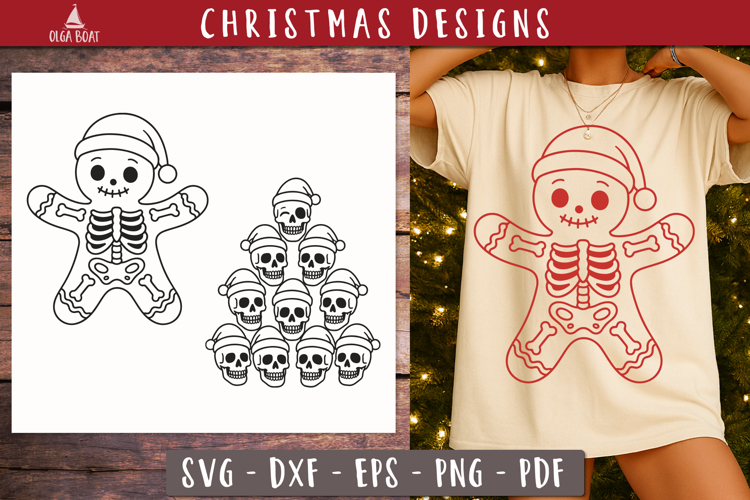 Black And White Santa Clipart Image 12