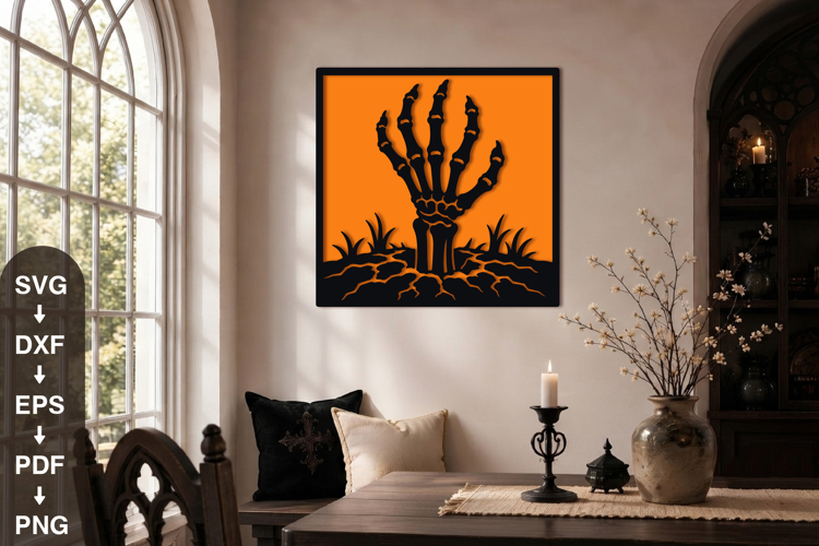 Skeleton Hand Svg
