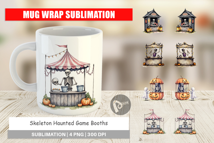 Mug Wrap Skeleton Game Booths