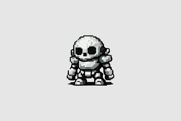 Skeleton Mecha Design Vector
