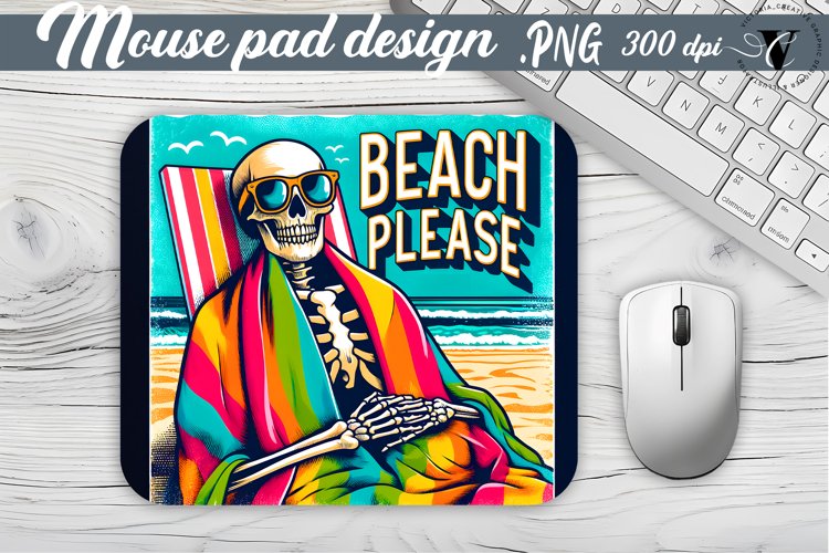 Mouse Pad | Skeleton | Skull sublimation