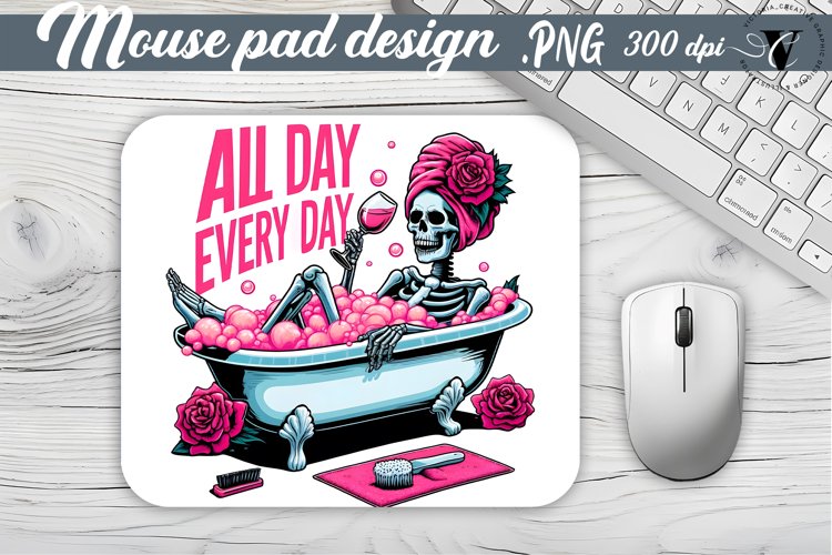 Mouse Pad | Skeleton | Skull sublimation