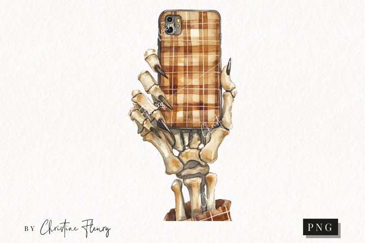 Cozy Halloween Skeleton Hand | Halloween PNG
