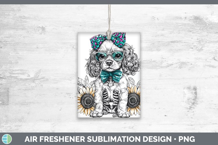 GorgeousSkeleton Puppy Air Freshener design.