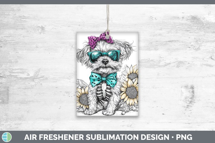 GorgeousSkeleton Puppy Air Freshener design.