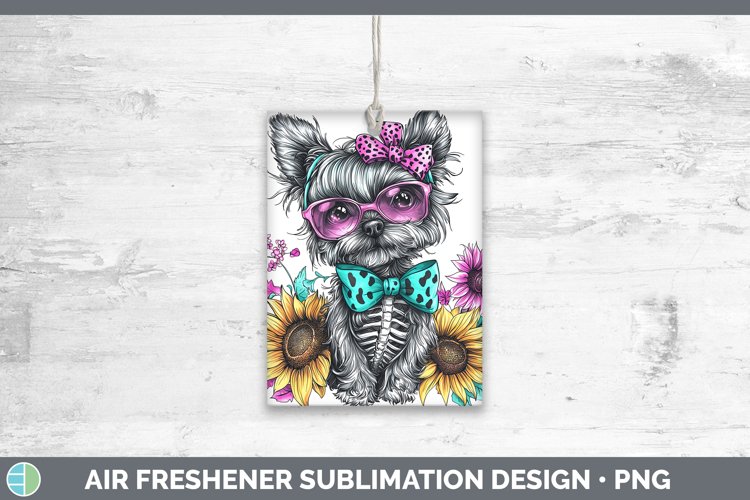 GorgeousSkeleton Puppy Air Freshener design.
