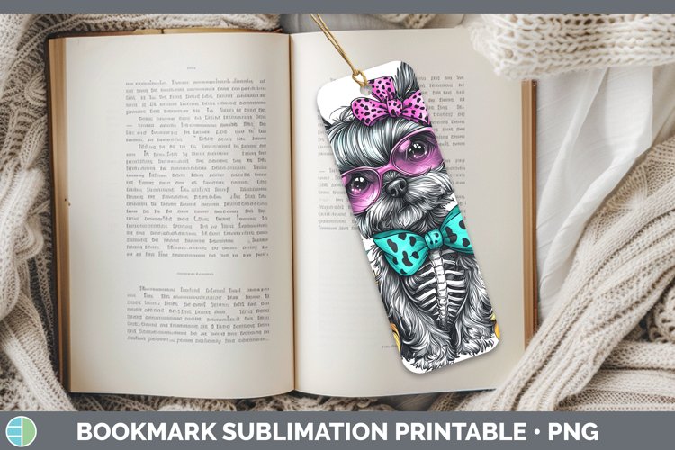 GorgeousSkeleton Puppy Bookmark design.
