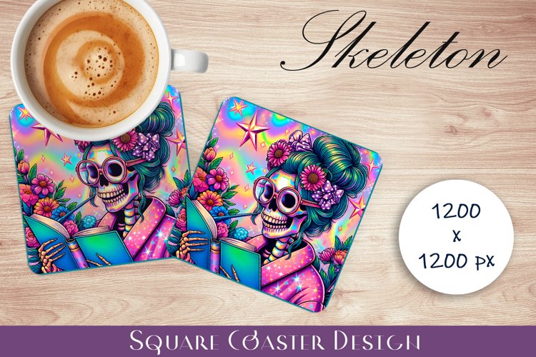 Skeleton Square Coaster, Trendy Coaster example image 1