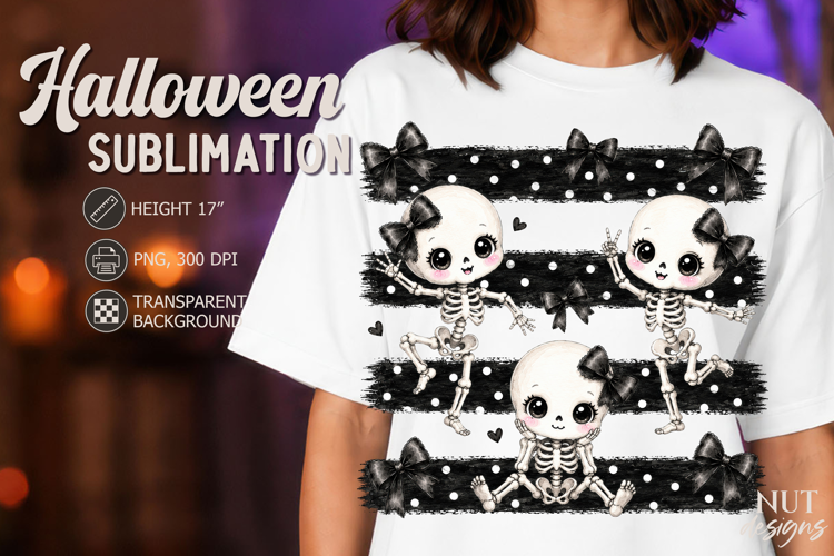 Cute Skeleton girl Halloween Shirt Coquette Halloween