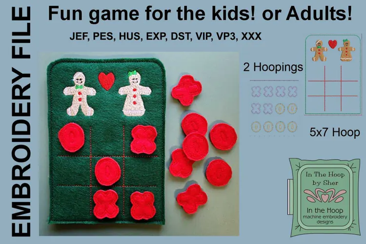ITH Gingerbread Tic Tac Toe