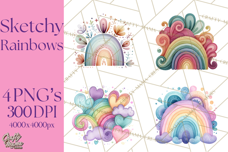 Rainbow Clipart PNGs Image 4