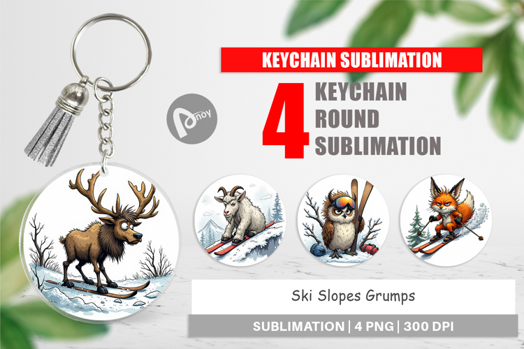 Keychain Ski Grumps