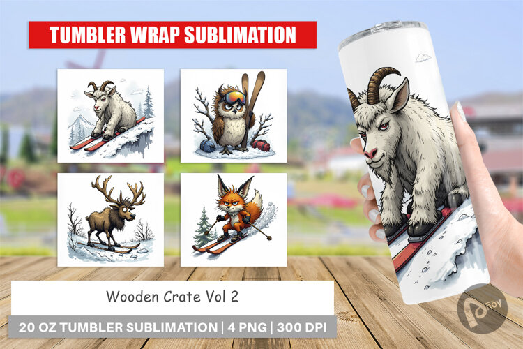 Tumbler Ski Grumps example image 1