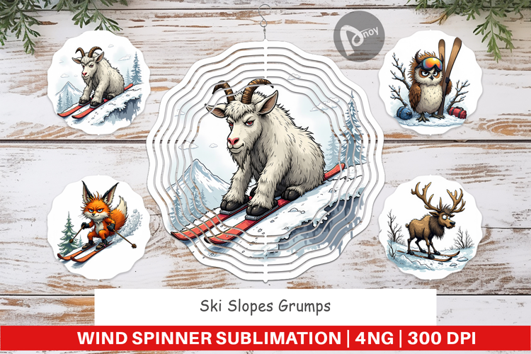 Wind Spinner Ski Grumps