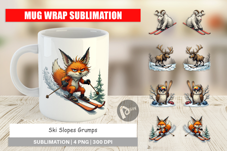 Mug Wrap Ski Grumps