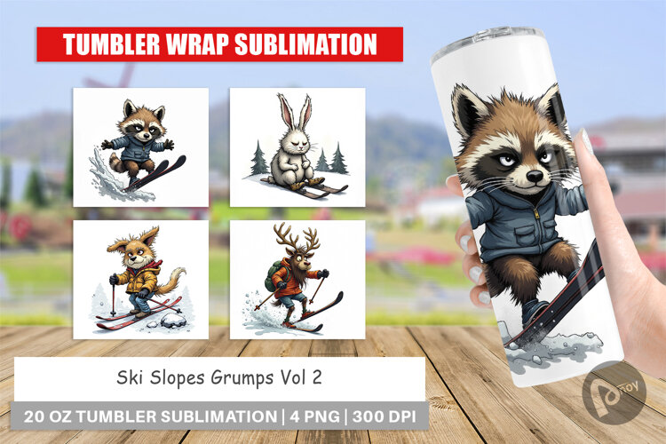 Tumbler Ski Grumps example image 1