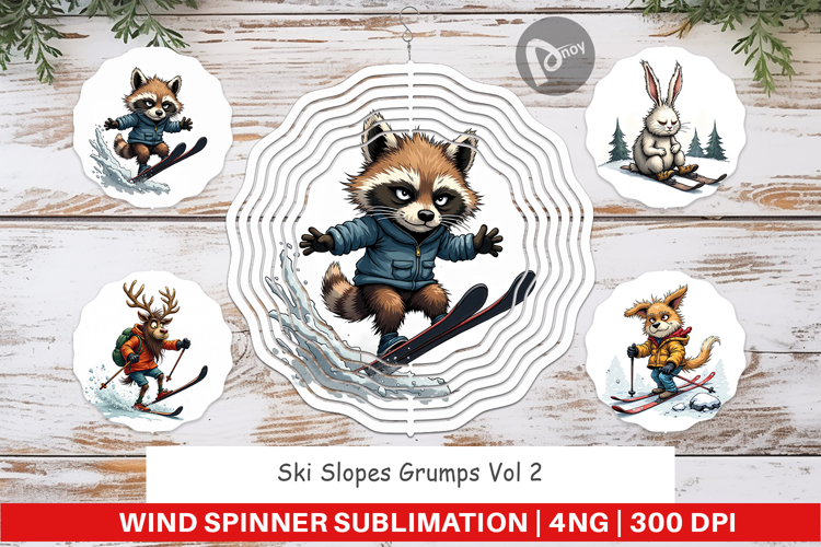 Wind Spinner Ski Grumps