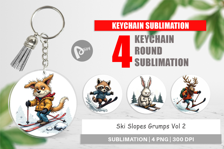 Keychain Ski Grumps