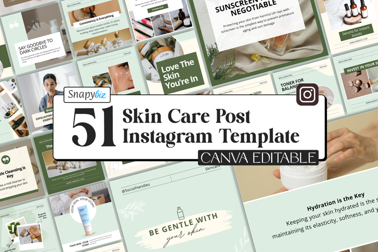 Skincare Instagram Marketing Templates