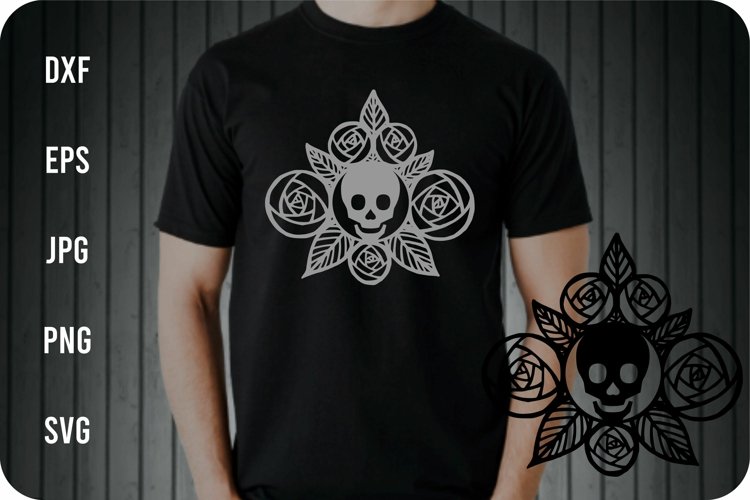 Flower Skull Svg Image 2