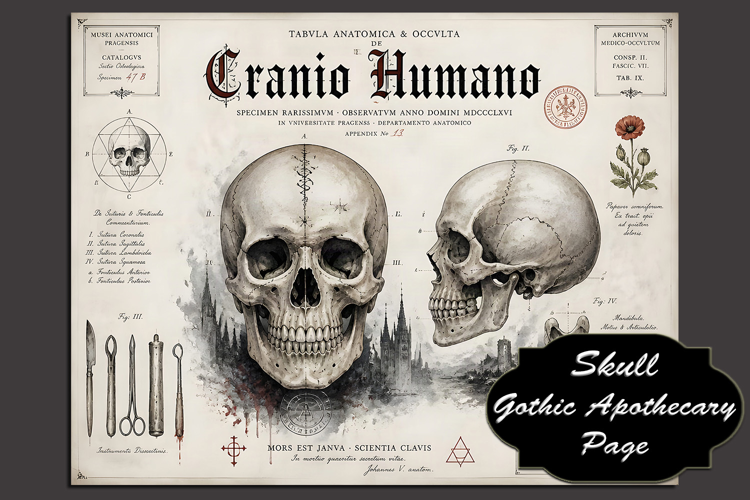 Skull - Gothic Apothecary Page