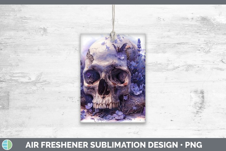 GorgeousSkull Flowers 01 Air Freshener design.