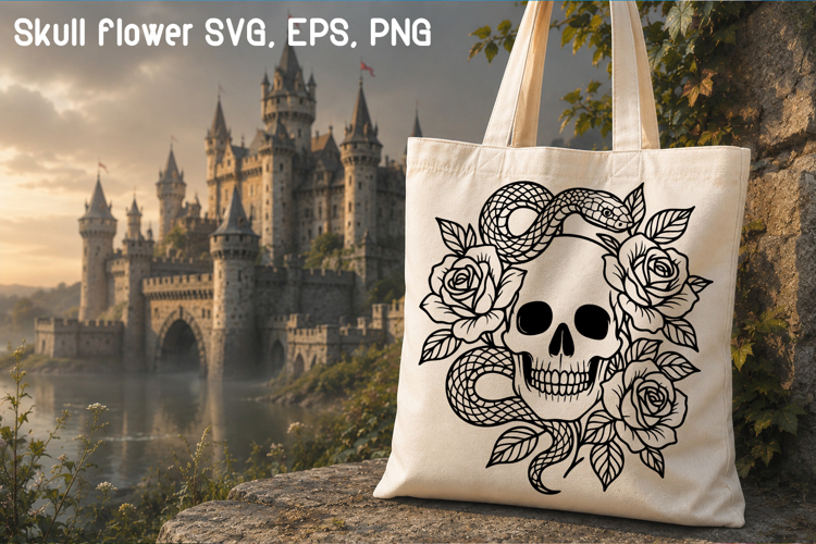 Floral Skull SVGs Image 3