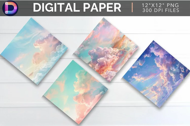 Sky And Cloud Digital Paper