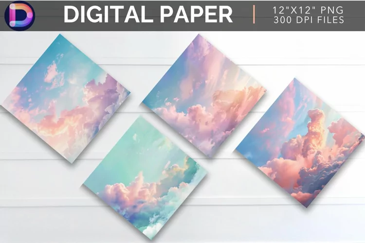 Sky And Cloud Digital Paper