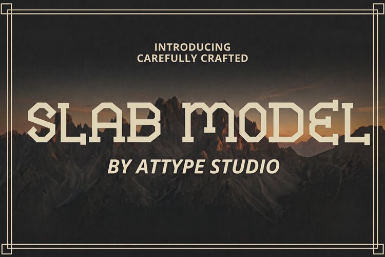 Slab Model - Western Slab Serif Font example image 1