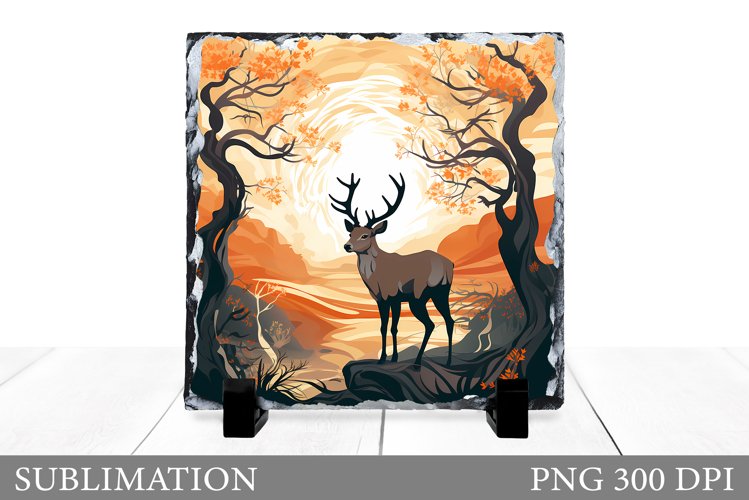 Deer Slate Sublimation. Deer Sublimation example image 1