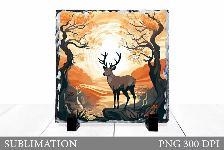 Deer Slate Sublimation. Deer Sublimation