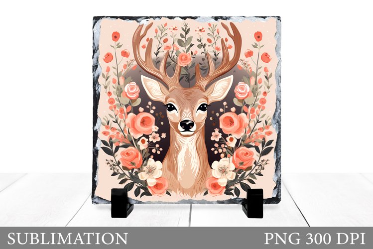 Deer Sublimation. Deer Slate Sublimation example image 1