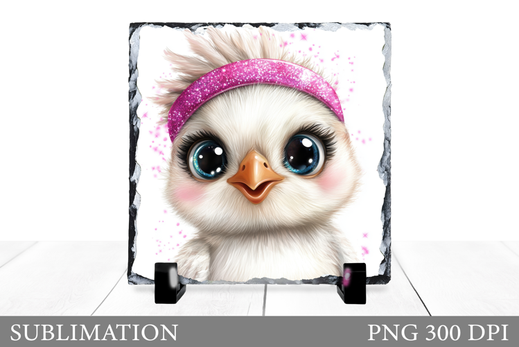 Cute Bird Sublimation. Cute Bird Slate Design
