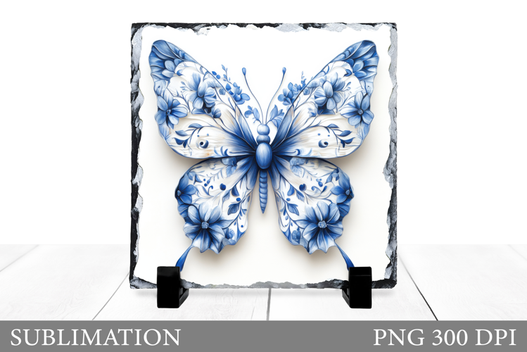 Butterfly Sublimation. Butterfly Slate Design