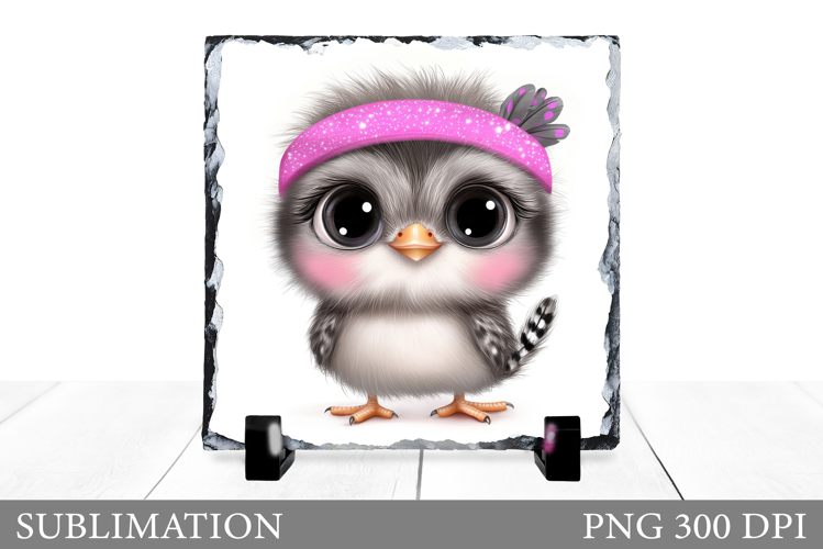Cute Bird Sublimation. Cute Bird Slate Design