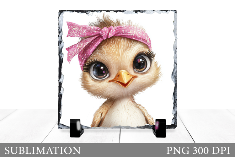Cute Bird Sublimation. Cute Bird Slate Design
