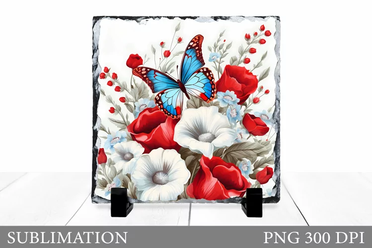 Butterfly Sublimation. Butterfly Slate Sublimation