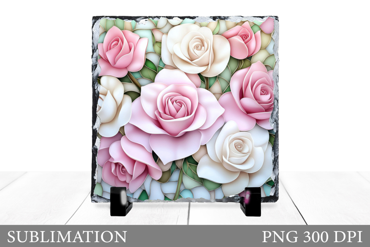 Roses Sublimation. Roses Slate Sublimation