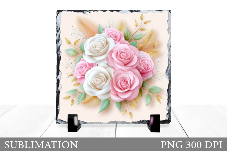 Roses Sublimation. Roses Slate Sublimation