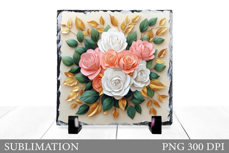 Roses Slate Sublimation. Roses Sublimation