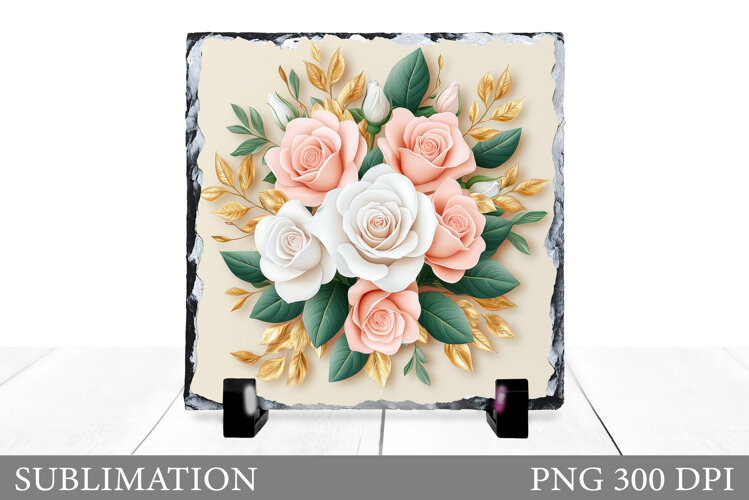 Roses Sublimation. Roses Slate Sublimation example image 1