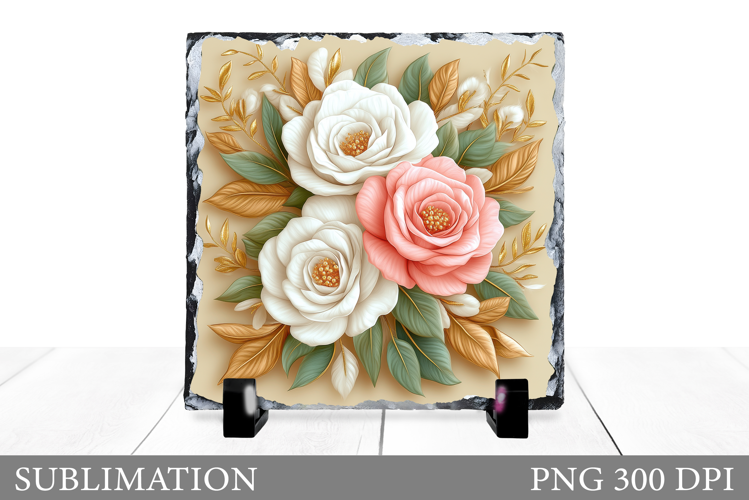 Roses Slate Design. Roses Sublimation