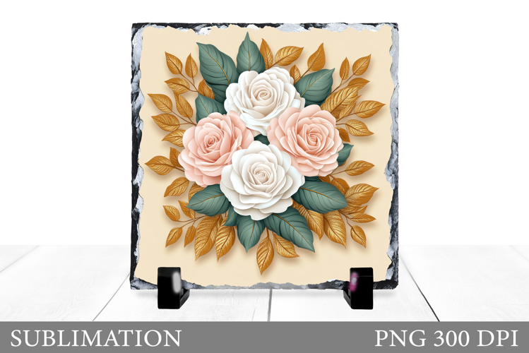 Roses Slate Design. Roses Sublimation