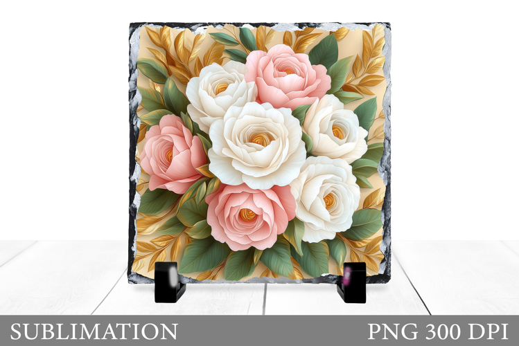 Roses Sublimation. Roses Slate Sublimation