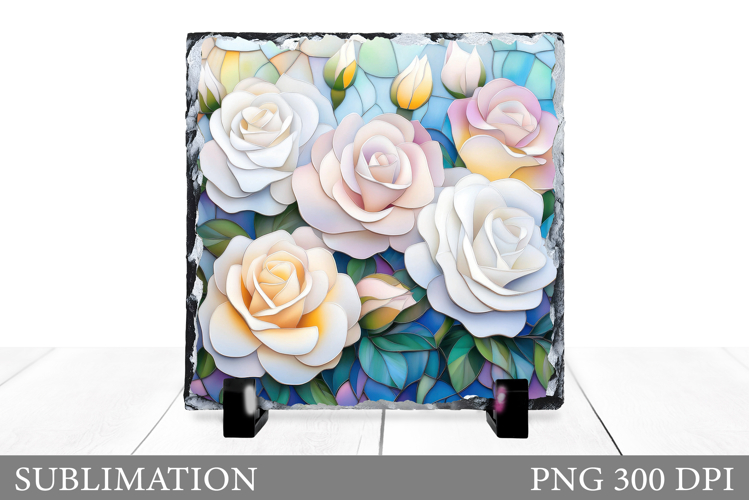 Roses Sublimation. Roses Slate Sublimation
