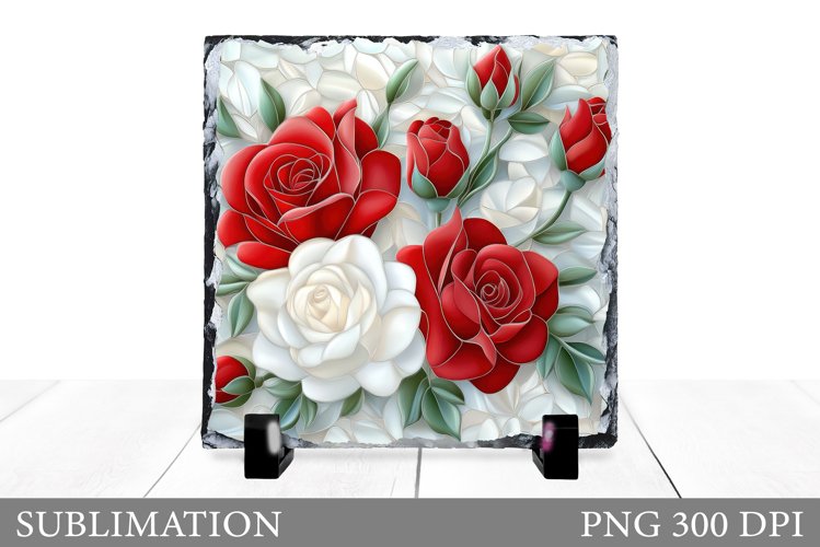 Roses Sublimation. Roses Slate Sublimation