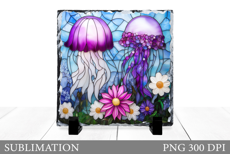 Jellyfish Slate Sublimation. Jellyfish Sublimation