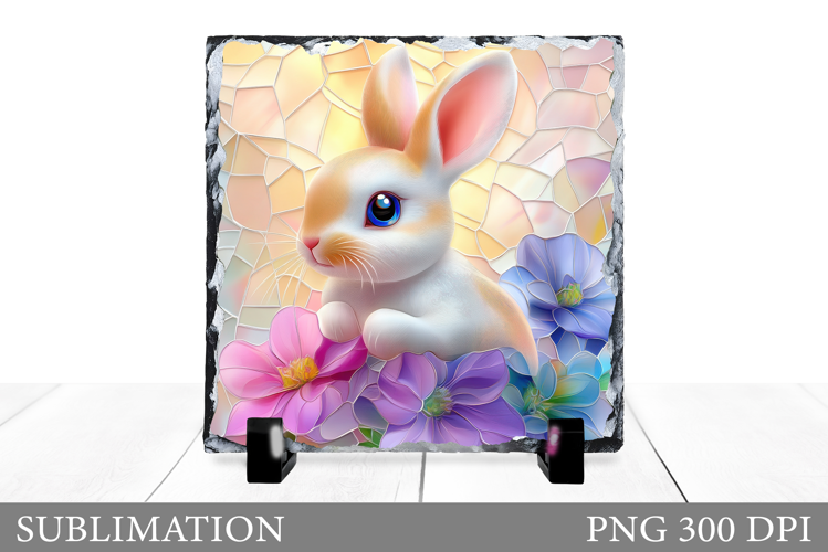 Cute Bunny Sublimation. Bunny Slate Sublimation