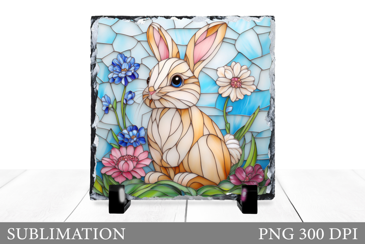 Cute Bunny Sublimation. Bunny Slate Sublimation